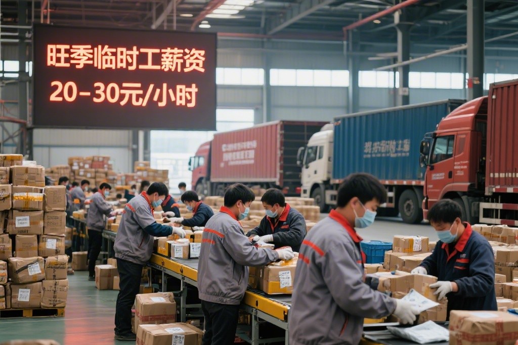 鄂州电商物流旺季临时工价格行情：薪资涨跌、招工逻辑及求职攻略