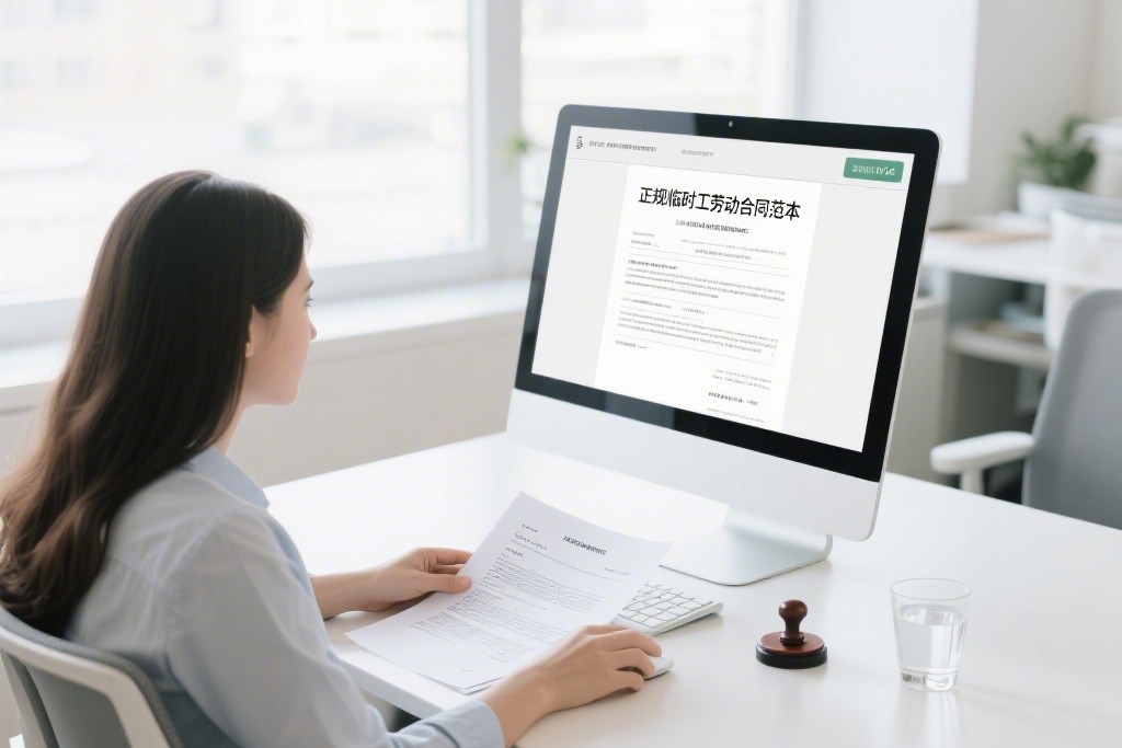 正规临时工劳动合同范本下载