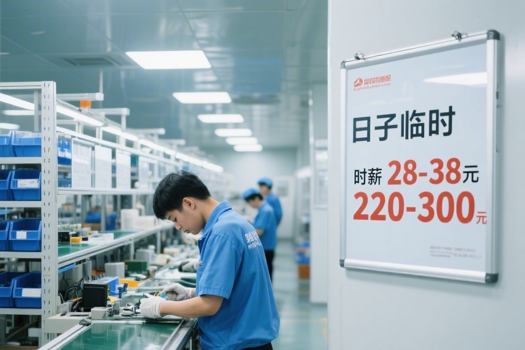 年一线城市工厂临时工价格揭秘：时薪行情及影响因素全解析