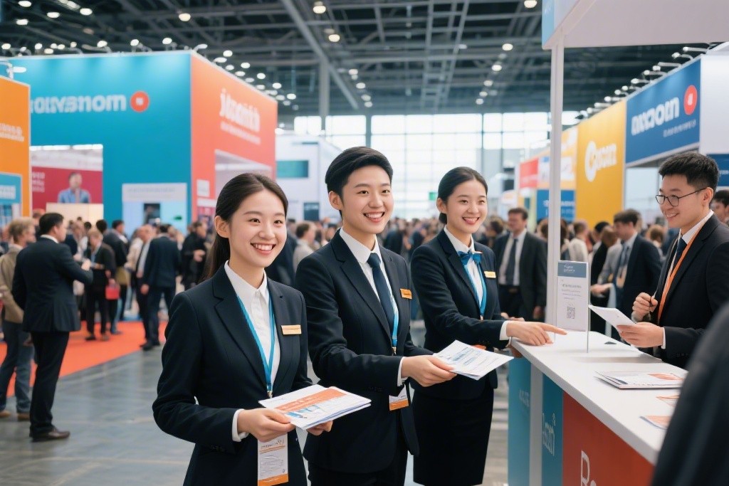 展会现场引流获客难？专业临时工礼仪接待服务来解围