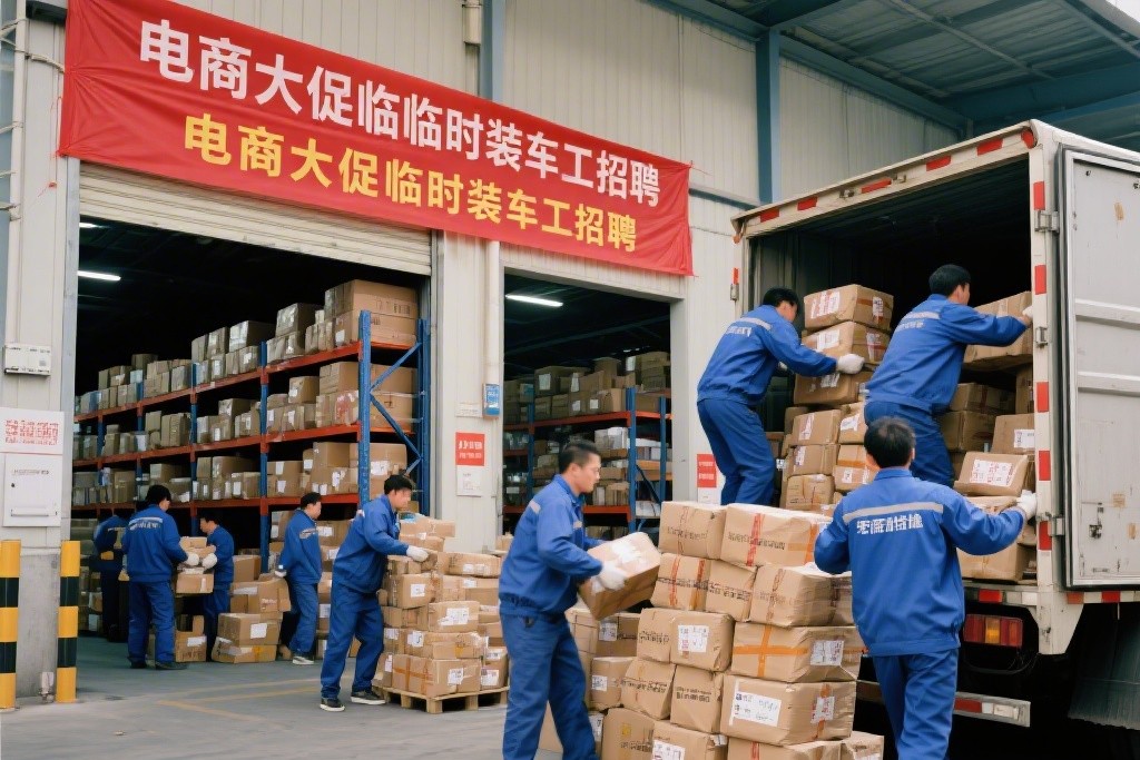 武汉电商大促临时装车工招聘